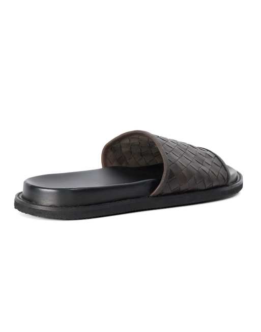 Dune London Ivar smart sandals in brown, 2 of 4