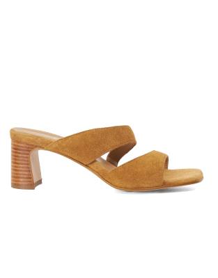  Jaeda block heeled sandals in tan