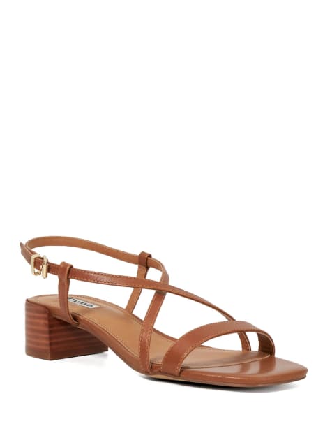 Dune London Jaskell heels in tan - view 1