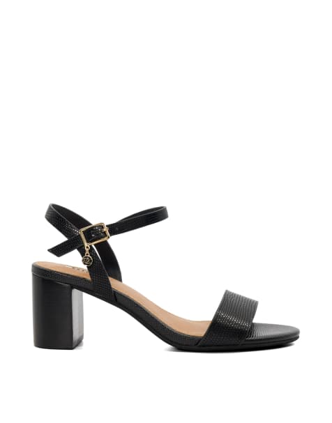 Dune London Jelly heels sandal in black - view 1