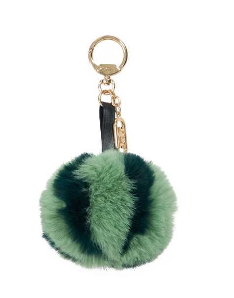 Dune London Juicie keyring in green - view 1