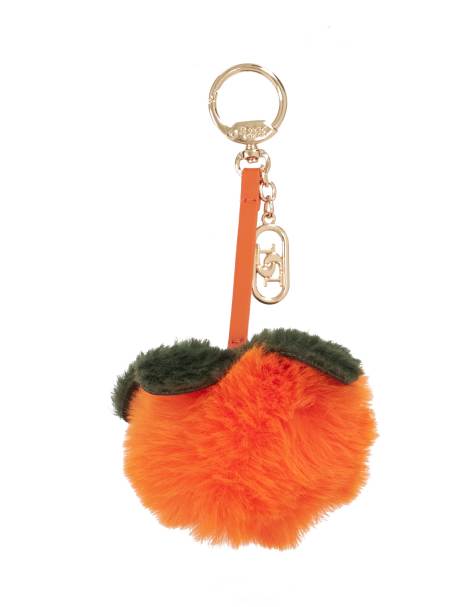 Dune London Juicie keyring in orange - view 1