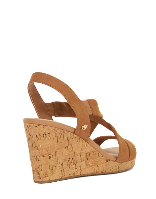 Dune London Kamies wedged heels in tan, 2 of 4
