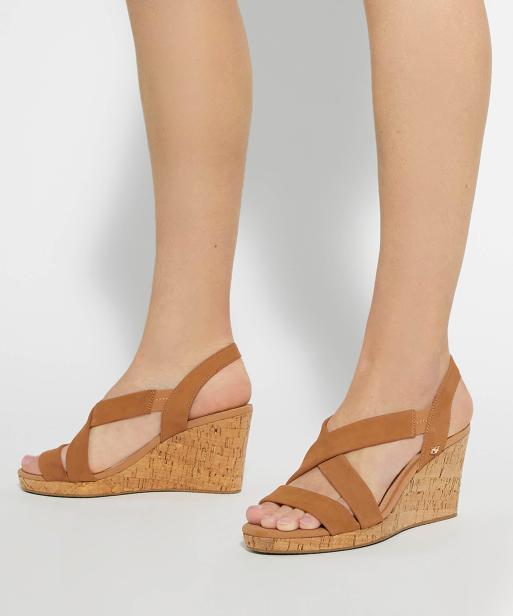 Dune London Kamies wedged heels in tan, 3 of 4