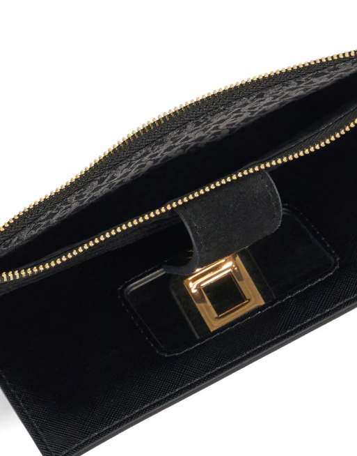 Dune London Karlos purse in black, 2 of 3
