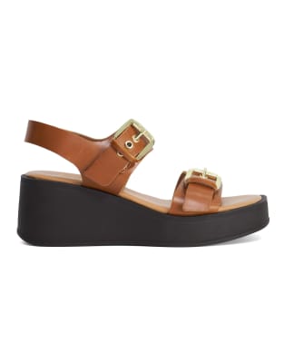  Karola casual sandals in dark tan