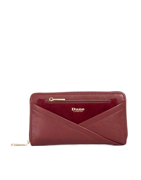 Dune London Kelbey purse in burgundy - view 1