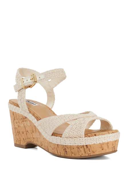 Dune London Kelulu heeled sandals in ecru - view 1