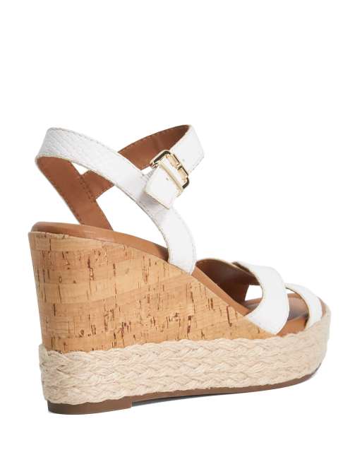 Dune London Kindest wedges in white, 4 of 4