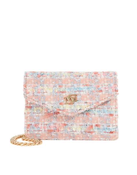 Dune London Kisses purse in pink - view 1