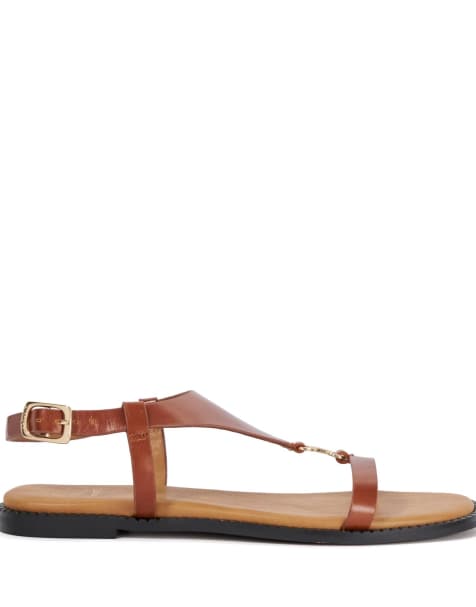 Dune London Laith casual sandals in tan - view 1