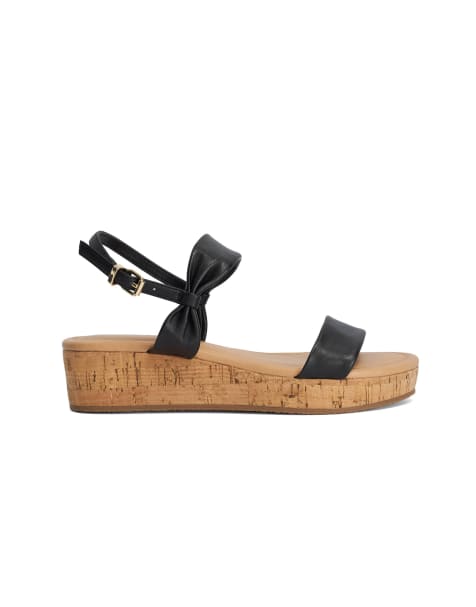 Dune London Laliz casual sandals in black - view 1