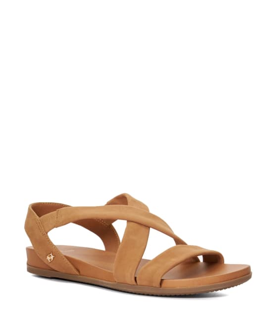 Dune London Landies flat sandals in camel, 4 of 4