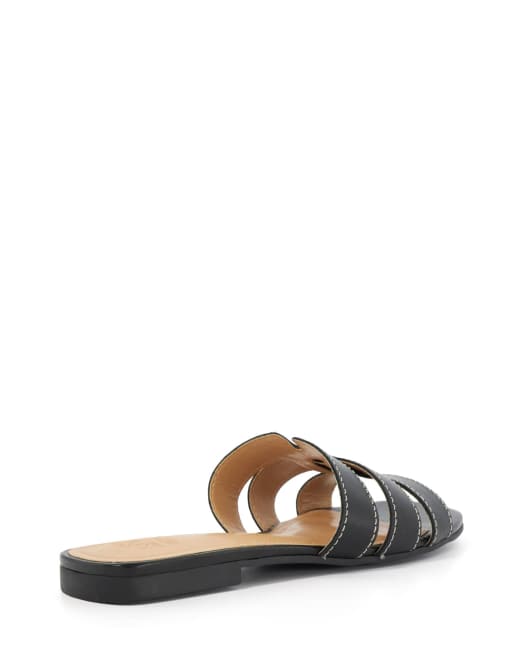 Dune London Layyla flat sandals in black ASOS