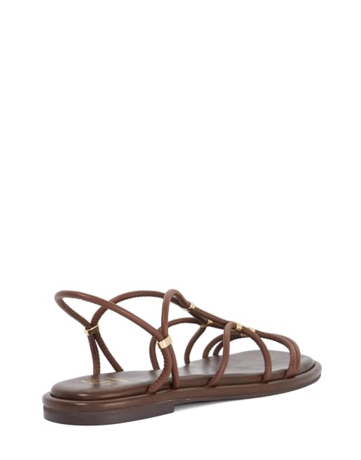 Dune London Leola casual sandals in brown, 4 of 4