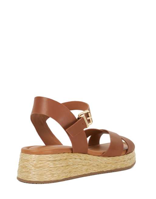 Dune London Littleton sandals in tan, 2 of 4