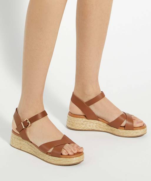 Dune London Littleton sandals in tan, 3 of 4