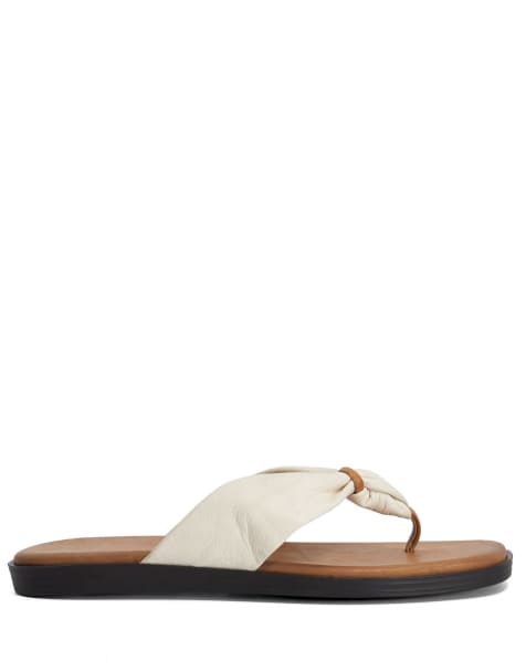 Dune London Looks casual sandals in ecru - view 1