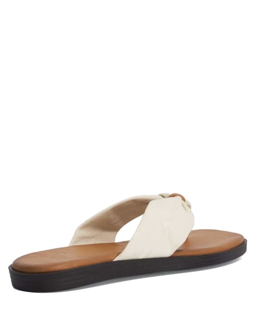 Dune London Looks casual sandals in ecru, 2 of 4