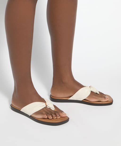 Dune London Looks casual sandals in ecru, 3 of 4