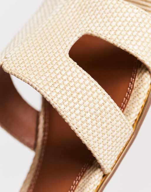 Dune raffia sandals hot sale