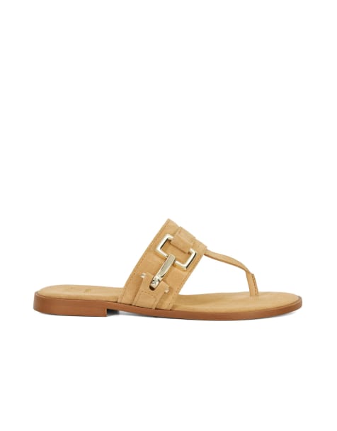 Dune London Lotica sandals in brown - view 1