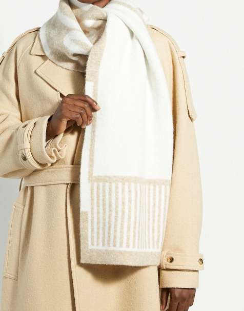 Dune London Loud scarf in camel - view 1