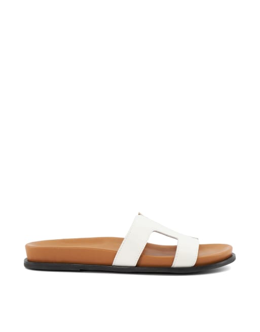 Dune London Loupa sandals in white