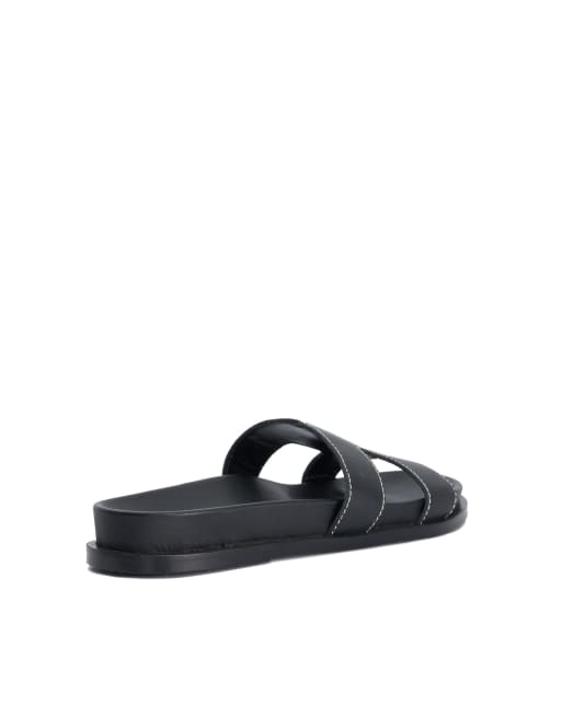 Dune London Loupas casual sandals in black, 2 of 4
