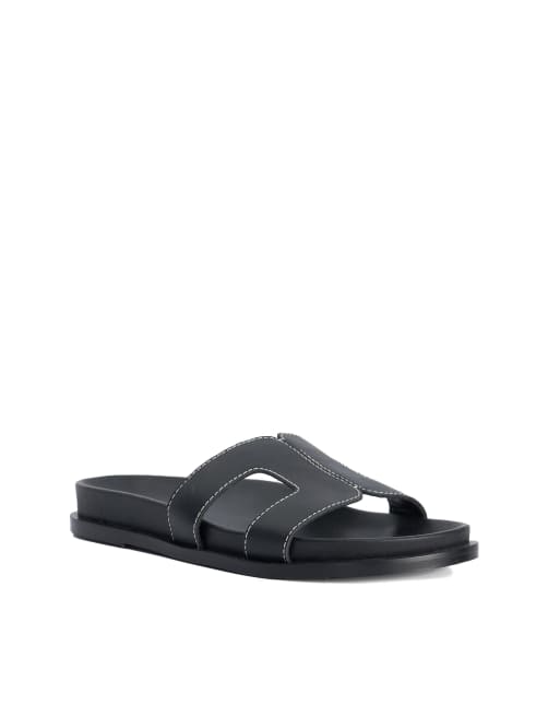 Dune London Loupas casual sandals in black, 4 of 4