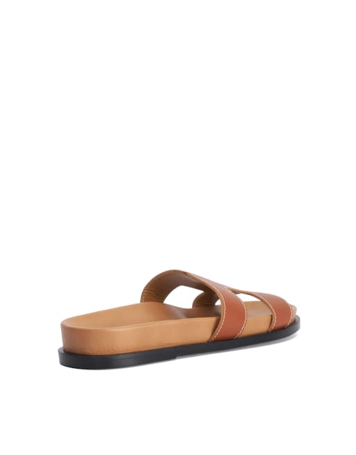 Dune London Loupas casual sandals in tan, 4 of 4