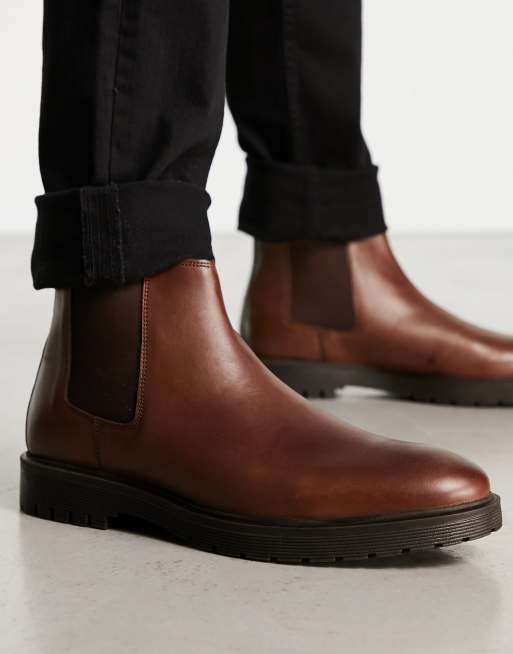 Dune London low chelsea in dark brown | ASOS