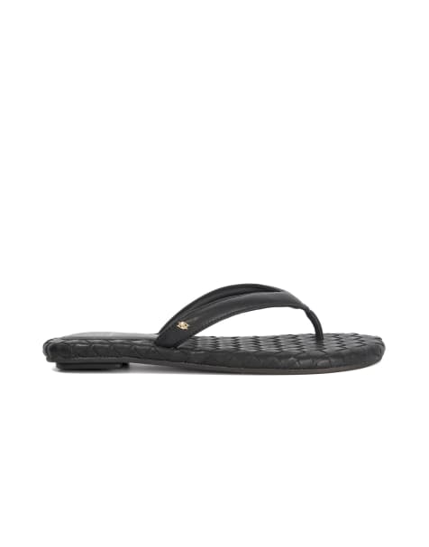 Dune London Lunare casual sandals in black - view 1