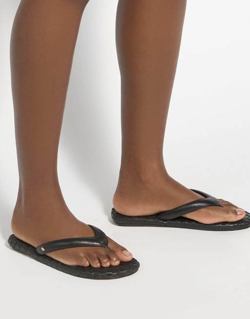 Dune London Lunare casual sandals in black, 2 of 4