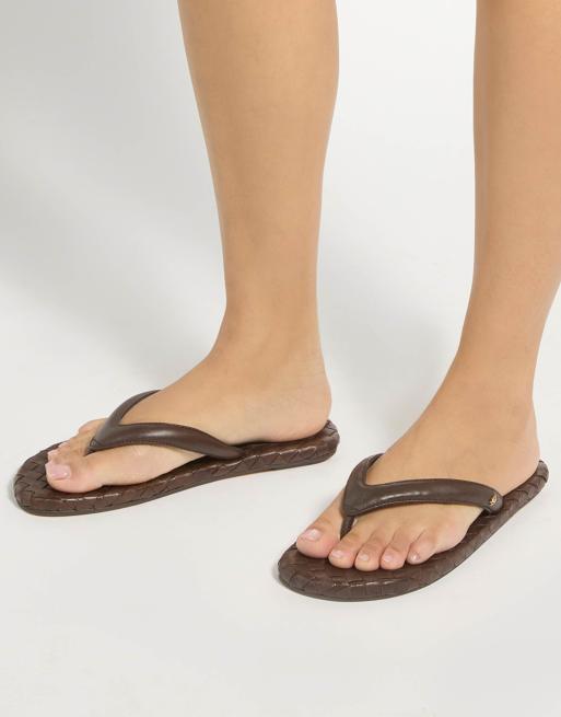 Dune London Lunare casual sandals in brown, 3 of 4