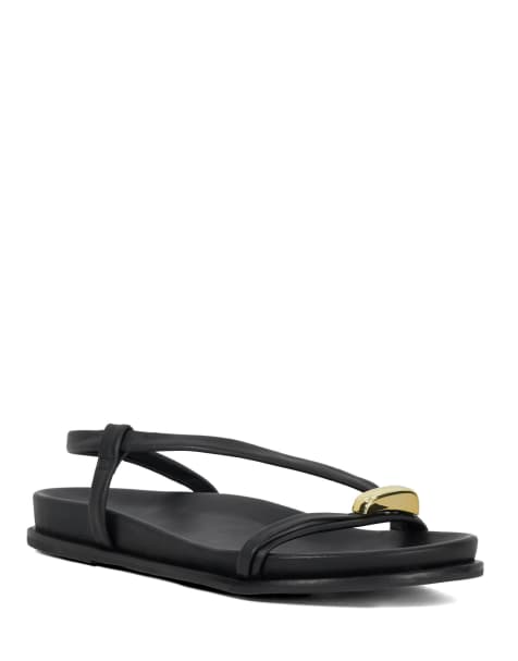Dune London Lyn sandals in black - view 1