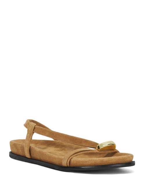 Dune London Lyn sandals in sand ASOS