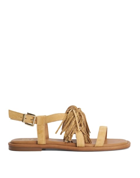 Dune London Lysia casual sandals in tan - view 1