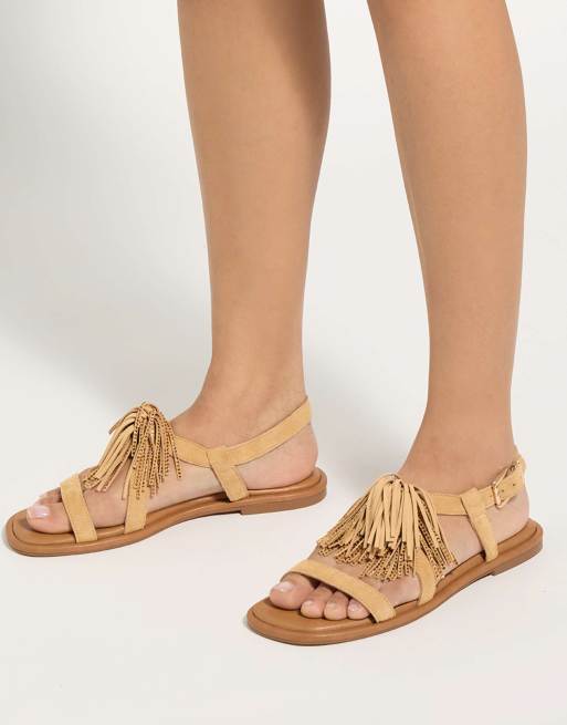 Dune London Lysia casual sandals in tan, 3 of 4