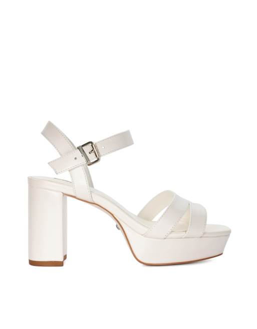 Dune London Madewithlove bridal heels in ivory