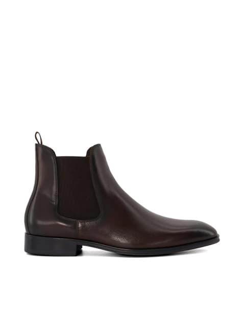Dune London Mandatory ankle boots in dark brown - view 1
