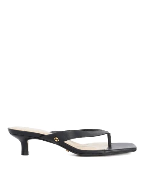 Dune London Manic mules in black - view 1