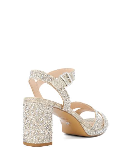 Dune London Manifesting smart sandals in gold, 2 of 3
