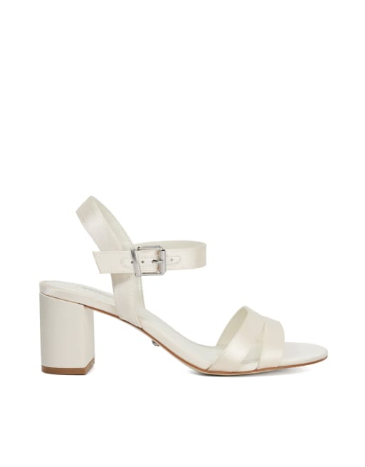 Dune London Marriage Material bridal heels in ivory