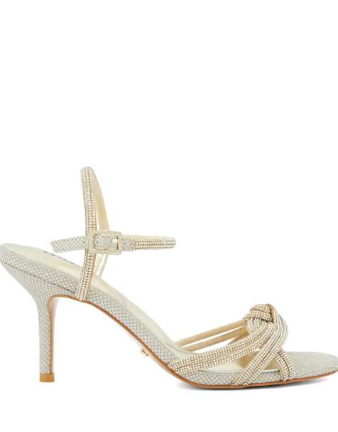 Dune London Marvelous heeled sandals in gold - view 1