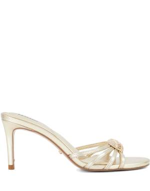 Dune London Masson mules in gold