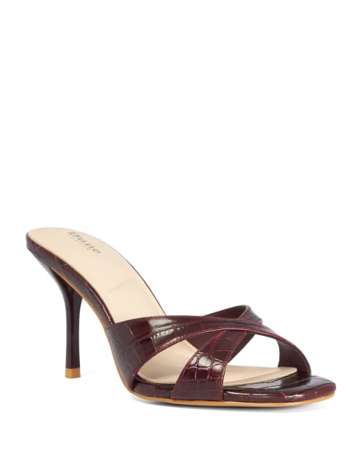 Dune London Mavina heeled sandals in burg, 4 of 4