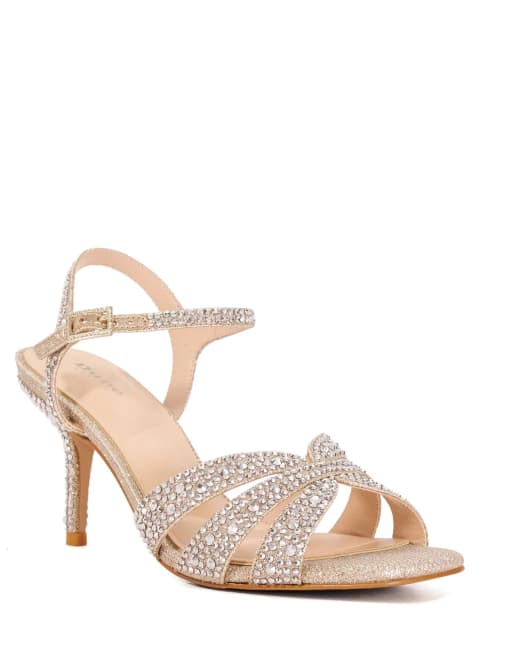 Dune London Mayven heeled sandals in gold, 4 of 4