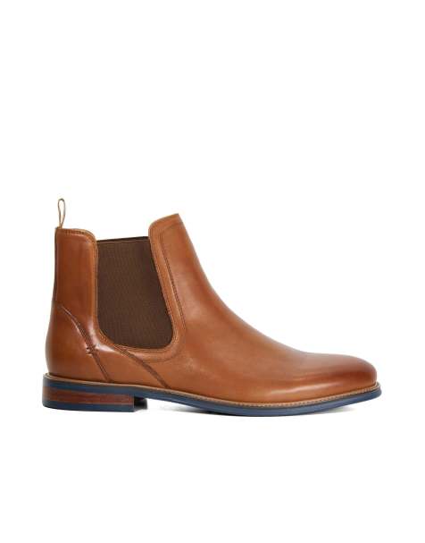 Dune London Mckinley chelsea boots in tan - view 1