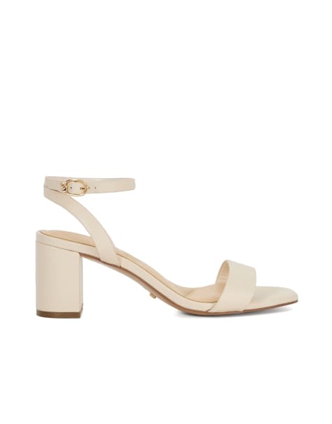 Dune London Melini heels in ecru - view 1